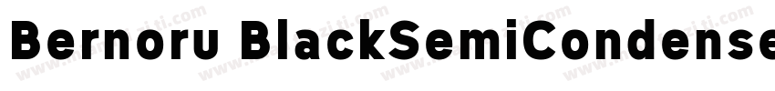Bernoru BlackSemiCondensed字体转换